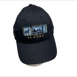 Alaska Embroidered Blue Snap Back Hat